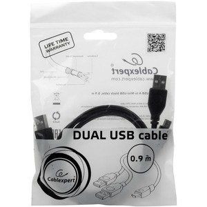 Кабель USB 2.0 Тип A - B 5pin mini Cablexpert CCP-USB22-AM5P-3 0.9m