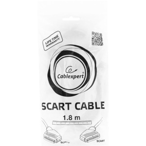 Кабель видео SCART - SCART Cablexpert CCV-518 1.8m