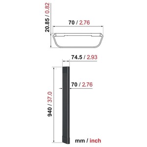 Дополнительная полка для ТВ стойки Vogels CABLE 8 WHITE