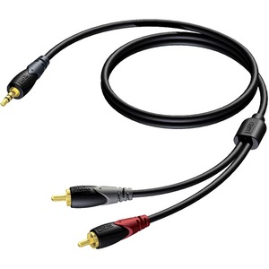 Кабель аудио 1xMini Jack - 2xRCA Procab CLA711/5 5.0m