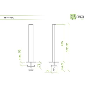 Аксессуар для кронштейна ErgoFount TB-450B/G