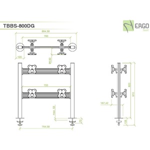 Кронштейн настольный ErgoFount TBBS-800DG