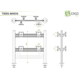 Кронштейн настольный ErgoFount TBBS-800DG