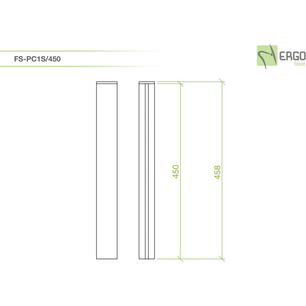 Кронштейн - На заказ ErgoFount FS-PC1S/450