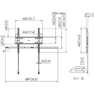 Кронштейн фиксированный Vogels PFW 4500