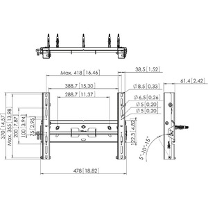 Кронштейн наклонный Vogels PFW 5210