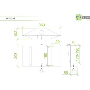 Кронштейн - На заказ ErgoFount KFT 02AS