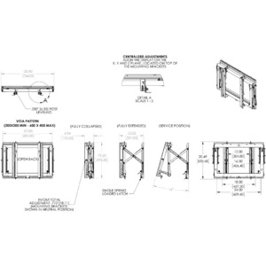 Кронтейн выдыижной Vogels PFW 6870