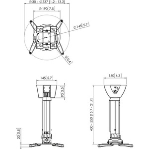 Кронштейн для проектора Vogels PPC 1540