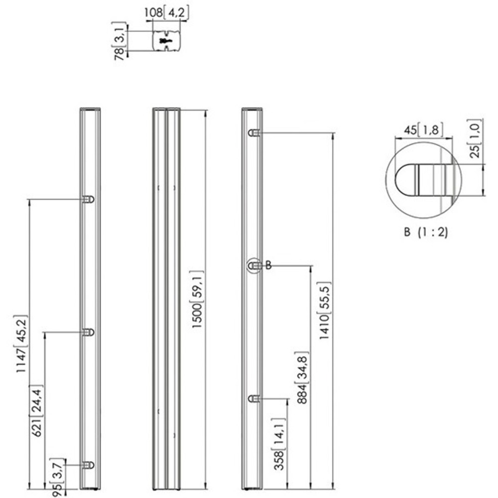 Аксессуар для кронштейна Vogels PUC 2715 Silver