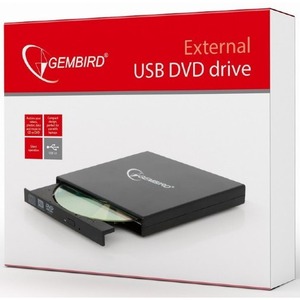 внешний DVD-привод с интерфейсом USB Gembird DVD-USB-02