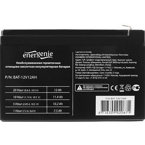 Аккумулятор для ИБП Energenie BAT-12V12AH