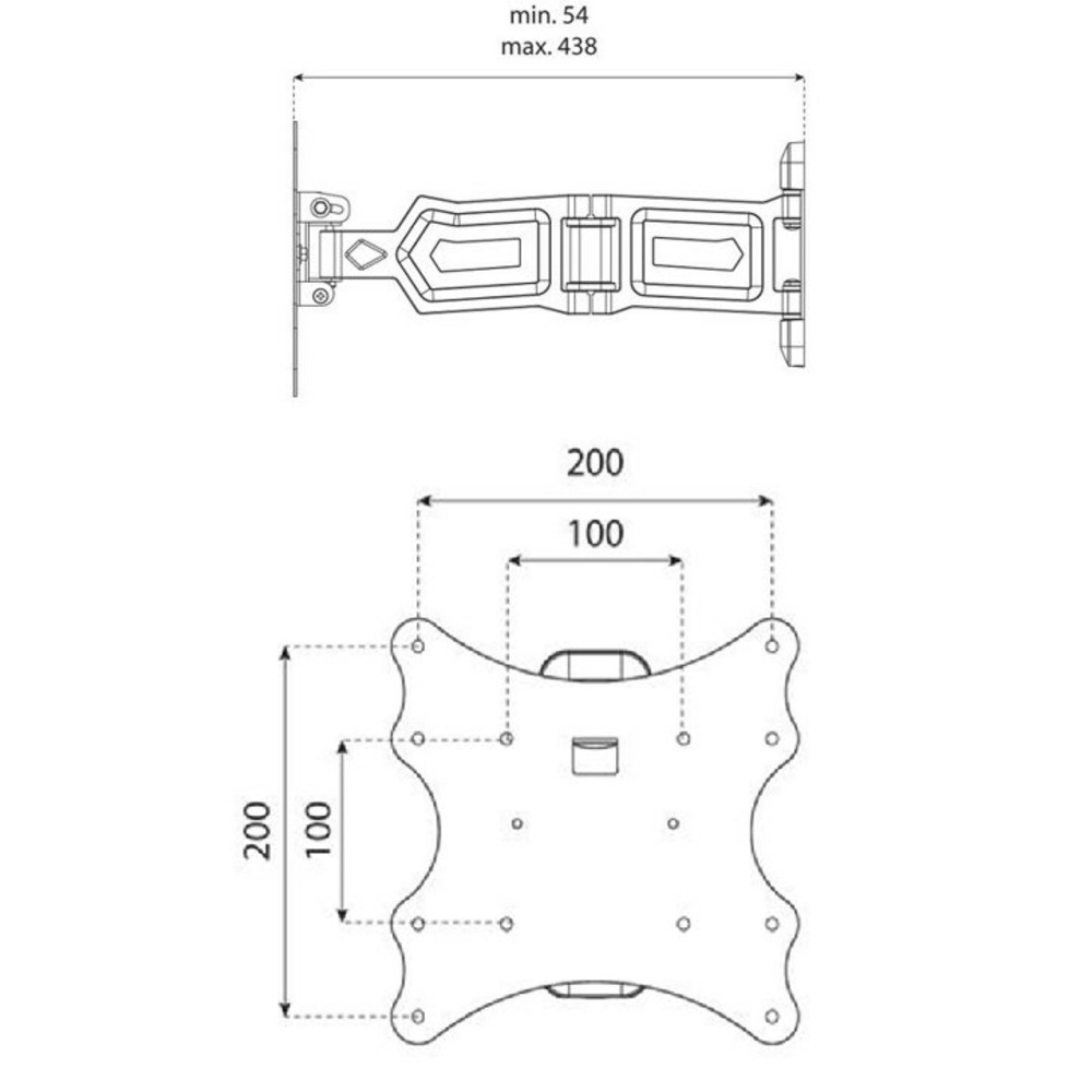 Кронштейн наклонно-поворотный Sonorous SUREFIX 525