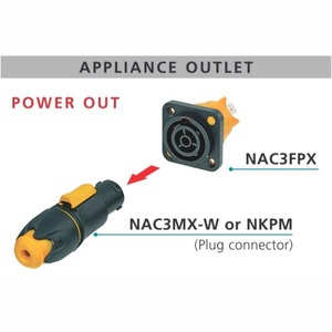 Разъем PowerCon Neutrik NAC3MX-W