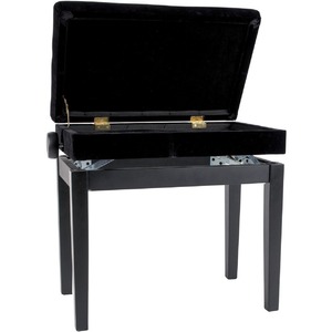 Банкетка для пианино Gewa Piano bench Deluxe Compartment Black highgloss 130510