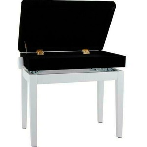 Банкетка для пианино Gewa Piano bench Deluxe Compartment White matt 130520