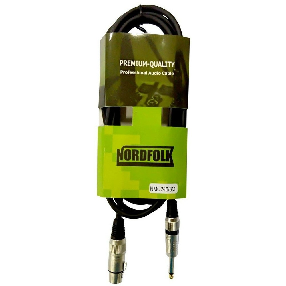 Кабель аудио 1xJack - 1xXLR NORDFOLK NMC246/3M 3.0m