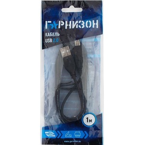 Кабель USB 2.0 Тип A - B Гарнизон GCC-USB2-AMBM-1M 1.0m