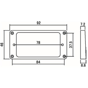 Рамка звукоснимателя Hosco MRA-RB