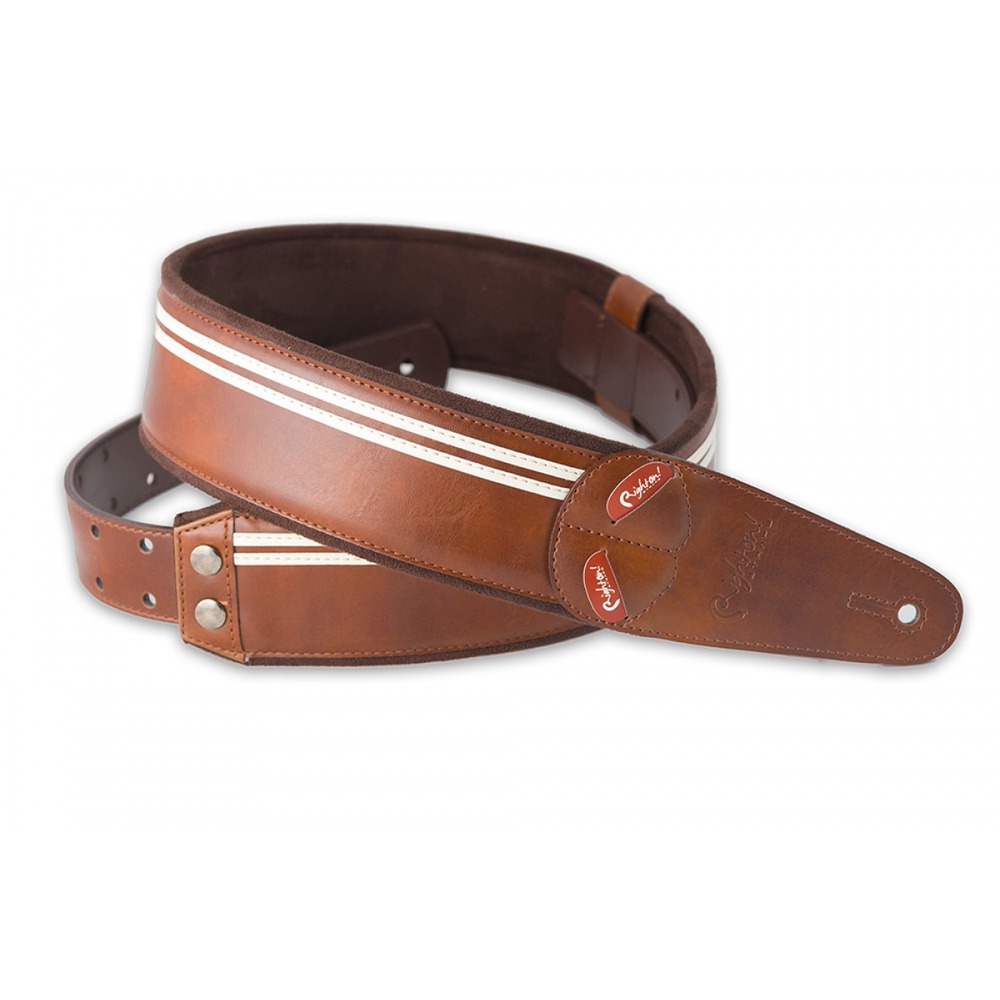 Ремень для гитары RightOn Straps 8401070110354 Steady Mojo Race Brown