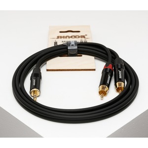 Кабель аудио 1xMini Jack - 2xRCA Shnoor MJ2RCA 1.5m