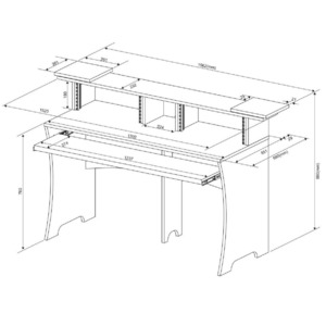 Стол для DJ Glorious Workbench Driftwood