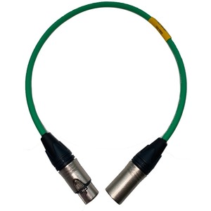 Кабель аудио 1xXLR - 1xXLR GS-PRO XLR3F-XLR3M green 0.5m