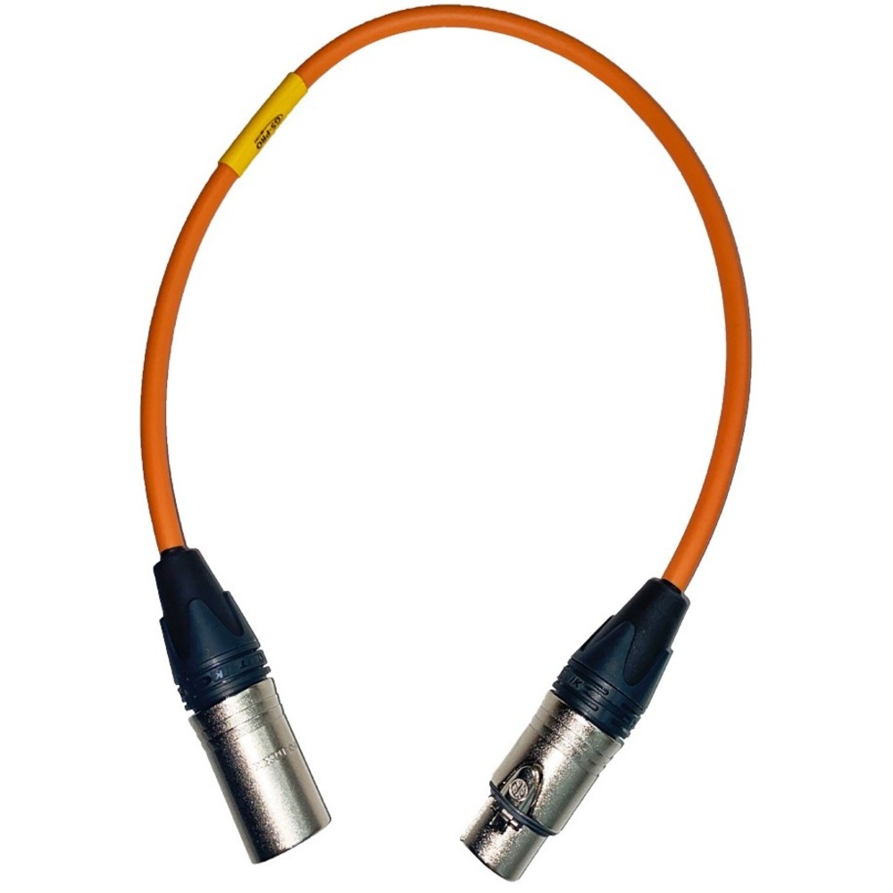 Кабель аудио 1xXLR - 1xXLR GS-PRO XLR3F-XLR3M orange 0.5m