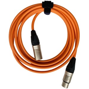 Кабель аудио 1xXLR - 1xXLR GS-PRO XLR3F-XLR3M orange 3.0m