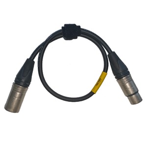 Кабель аудио 1xXLR - 1xXLR GS-PRO XLR3F-XLR3M black 0.35m