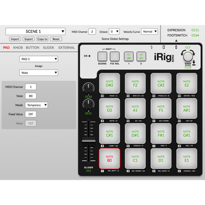 Миди контроллер IK MULTIMEDIA iRig PADS