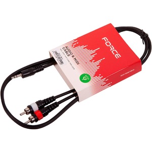 Кабель аудио 1xJack - 2xRCA FORCE FLC-10/1 1.5m