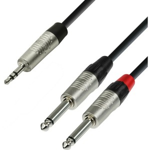 Кабель аудио 1xMini Jack - 2xRCA Adam Hall K4YWCC0090 0.9m