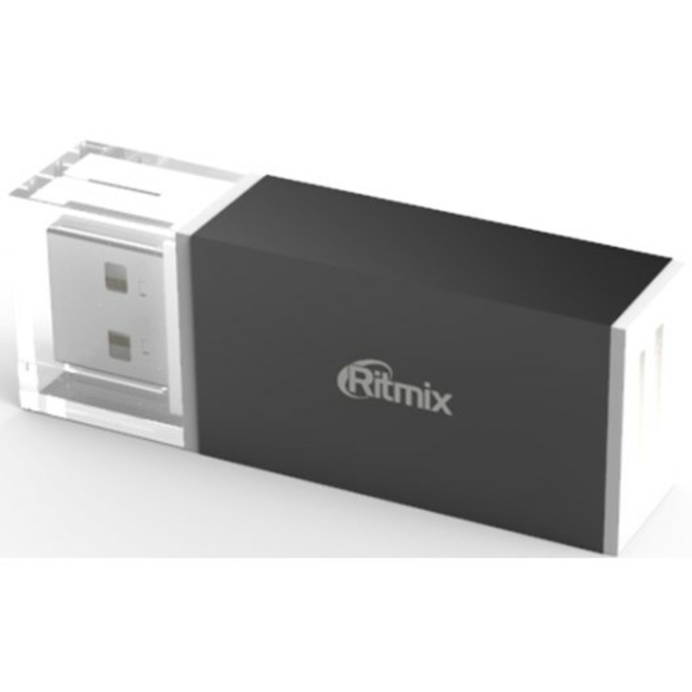 Хаб USB Ritmix CR-2042 black