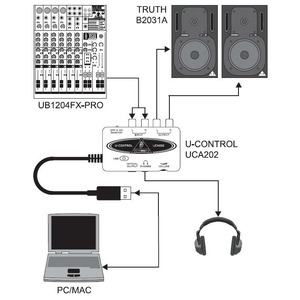 Внешняя звуковая карта с USB Behringer UCA 202 U-CONTROL