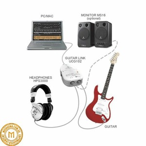 Внешняя звуковая карта с USB Behringer UCG 102 GUITAR LINK