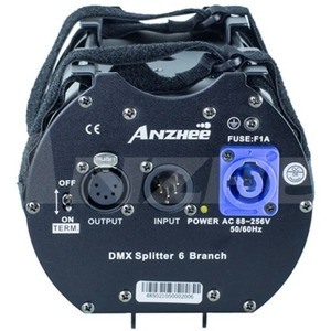 Сплиттер для DMX Anzhee DMX Splitter 6 Branch 5pin