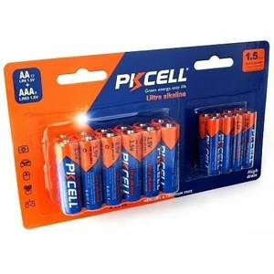 Батарейка PKCELL LR6(12)+LR03(8) тип - AAА 8 шт + АА 12 шт в блистере