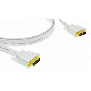 Плоский кабель DVI-DVI Kramer C-DM/DM/FLAT(W)-15 4.6m