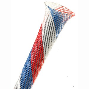 Защитная кабельная оплетка Rich Pro PT2/PT Nylon Skin Red-White-Blue (3.2 - 10.9 mm)