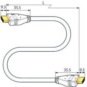 Кабель HDMI - HDMI Canare HDM05AE 5.0m