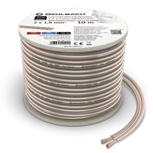 Кабель акустический на катушке Oehlbach 101 Performance Speaker Wire SP-15 Transparent 10.0m