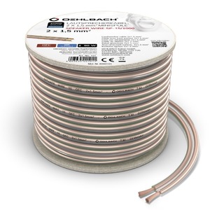 Кабель акустический на катушке Oehlbach 107 Performance Speaker Wire SP-15 Transparent 30.0m