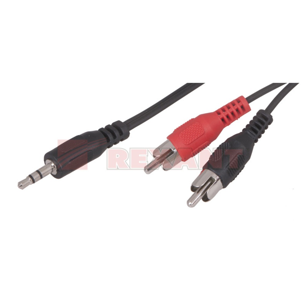 Кабель аудио 1xMini Jack - 2xRCA Rexant 17-4202 Stereo 3.5мм (1 штука) 1.5m