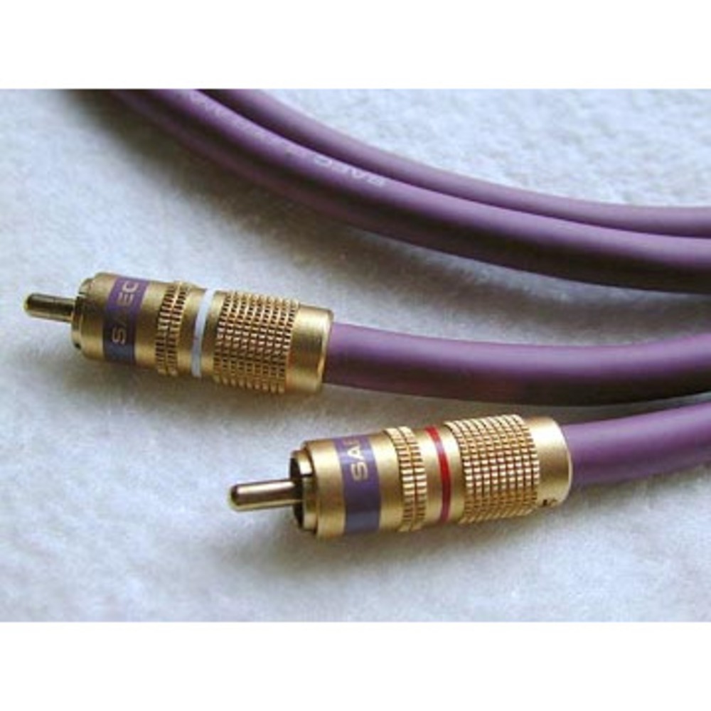 Кабель аудио 2xRCA - 2xRCA SAEC SL-1801 RCA 0.7m