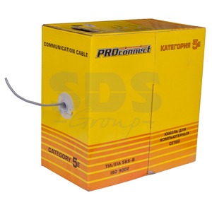 Кабель витая пара на катушке PROconnect 01-0043-3 UTP 4PR 24AWG CAT5e LT (305 метров)