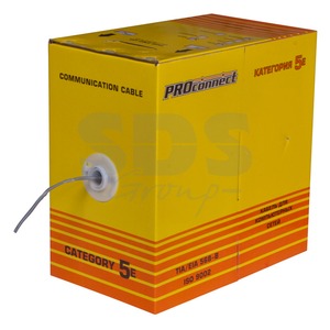 Кабель витая пара на катушке PROconnect 01-0052 UTP 4PR 24AWG CAT5e (305 метров)