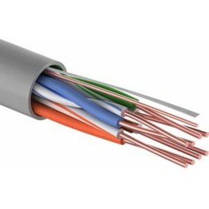 Кабель UTP PROconnect 01-0043-3-100 4PR 24AWG, CCA, CAT5e, PVC, серый, бухта 100 м