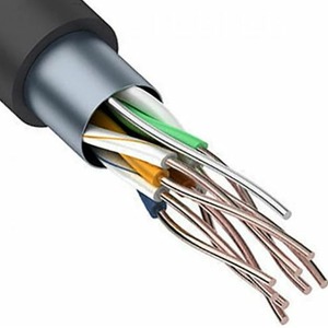 Кабель UTP Rexant 01-0045-100 4PR 24AWG, CU (медь), CAT5e, 100 МГц, PE, черный, OUTDOOR, бухта 100 м