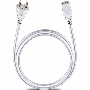 Кабель силовой Schuko - IEC C13 Oehlbach 17043 Performance Powercord C13 White 1.5m